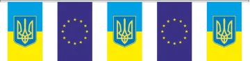 Гирлянда Украина-Евросоюз. Вариант-02. Гирлянда Украина-Евросоюз. Вариант-02.
