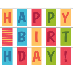 Гірлянда Happy Birthday. Варіант-01