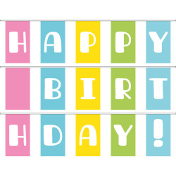 Гірлянда Happy Birthday. Варіант-03