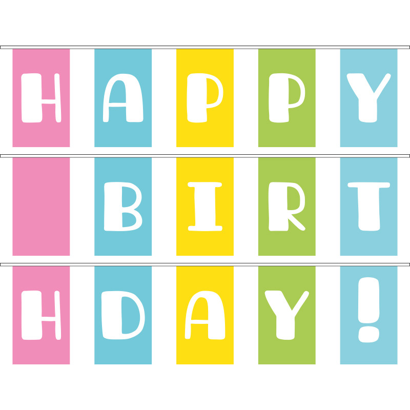 Гірлянда Happy Birthday. Варіант-03 Гірлянда Happy Birthday. Варіант-03