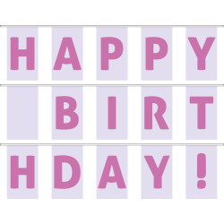 Гірлянда Happy Birthday. Варіант-04