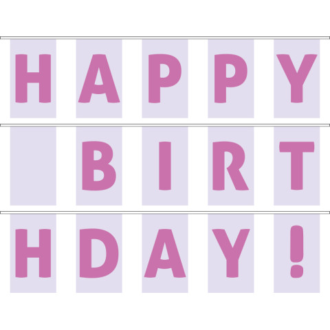 Гірлянда Happy Birthday. Варіант-04 Гірлянда Happy Birthday. Варіант-04