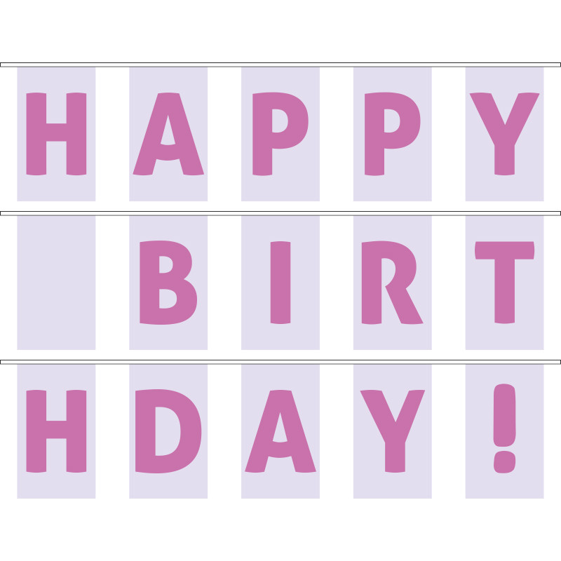 Гірлянда Happy Birthday. Варіант-04 Гірлянда Happy Birthday. Варіант-04