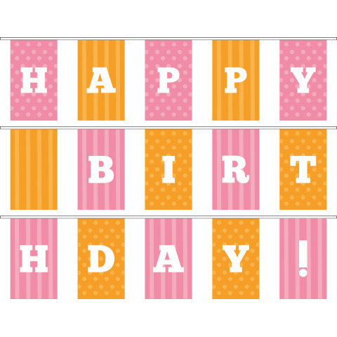 Гірлянда Happy Birthday. Варіант-05 Гірлянда Happy Birthday. Варіант-05