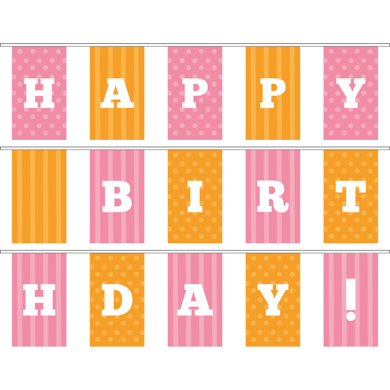 Гірлянда Happy Birthday. Варіант-05 Гірлянда Happy Birthday. Варіант-05