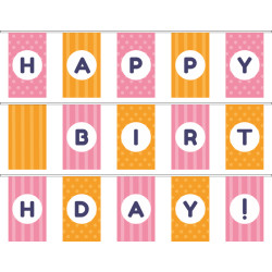 Гірлянда Happy Birthday. Варіант-06