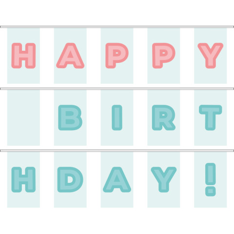 Гірлянда Happy Birthday. Варіант-15 Гірлянда Happy Birthday. Варіант-15