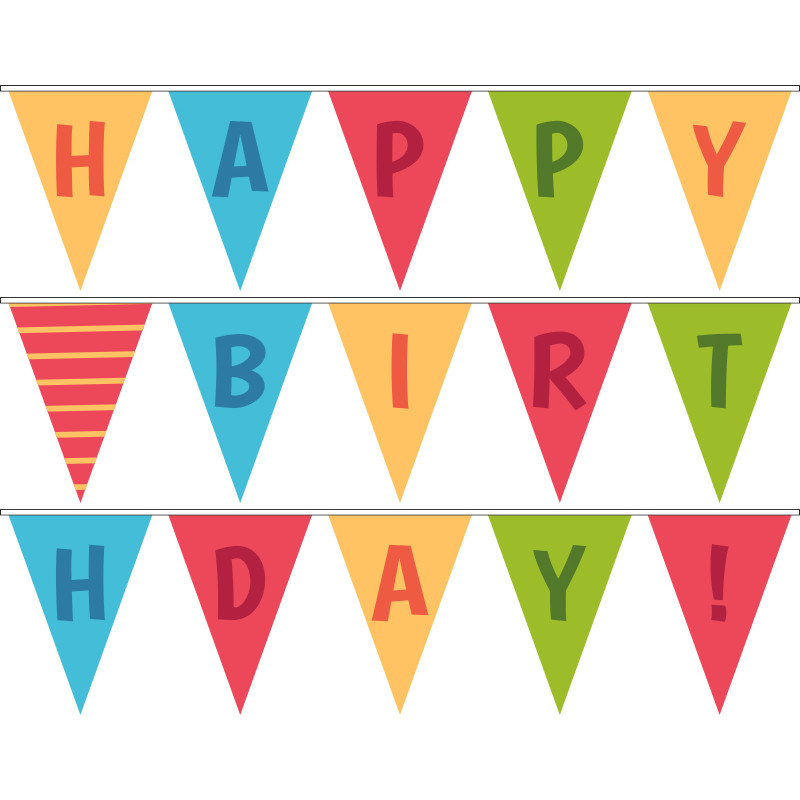 Гірлянда Happy Birthday. Варіант-08 Гірлянда Happy Birthday. Варіант-08