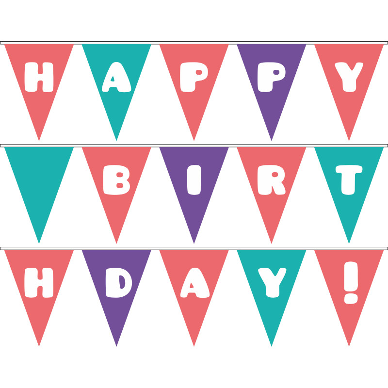 Гірлянда Happy Birthday. Варіант-09 Гірлянда Happy Birthday. Варіант-09