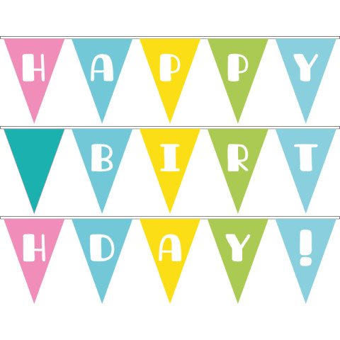 Гірлянда Happy Birthday. Варіант-10 Гірлянда Happy Birthday. Варіант-10