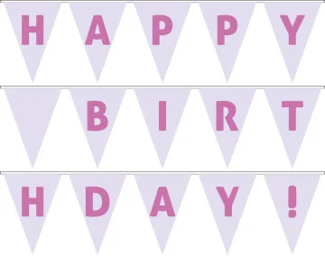 Гирлянда Happy Birthday. Вариант-11 Гирлянда Happy Birthday. Вариант-11