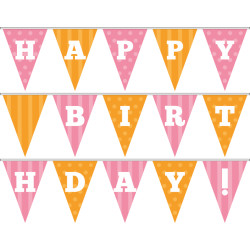 Гірлянда Happy Birthday. Варіант-12
