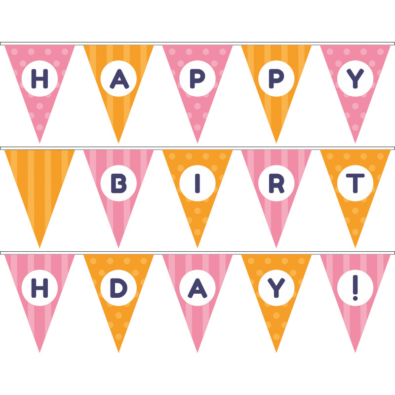 Гірлянда Happy Birthday. Варіант-13 Гірлянда Happy Birthday. Варіант-13