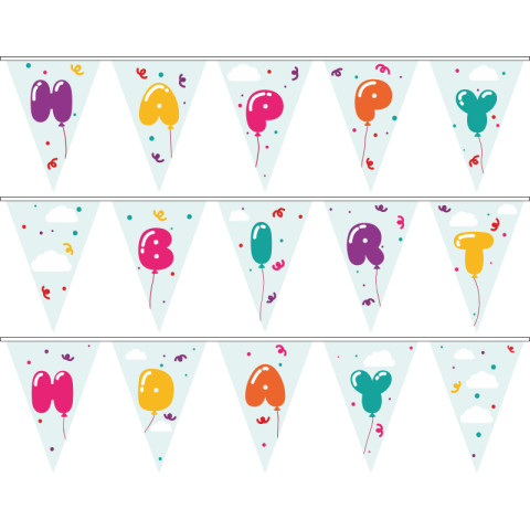 Гірлянда Happy Birthday. Варіант-14 Гірлянда Happy Birthday. Варіант-14