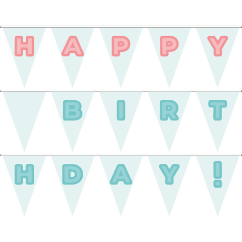 Гірлянда Happy Birthday. Варіант-16 Гірлянда Happy Birthday. Варіант-16