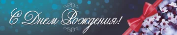 Перетяжка, растяжка, транспарант «C Днем Рождения». Вариант-08 Перетяжка, растяжка, транспарант «C Днем Рождения». Вариант-08