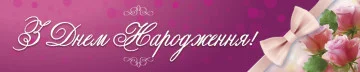 Перетяжка, растяжка, транспарант «C Днем Рождения». Вариант-03 Перетяжка, растяжка, транспарант «C Днем Рождения». Вариант-03