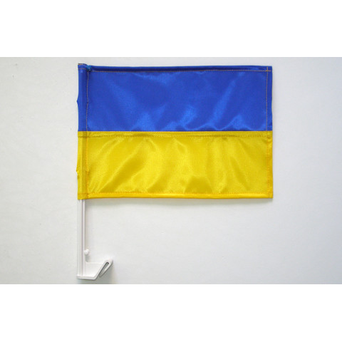 Автомобильный флажок Украины сшитый 200х300мм